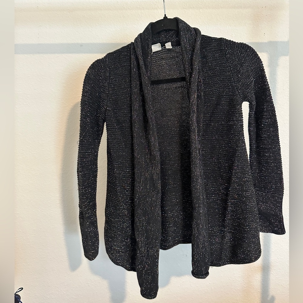 GAP Black Sweater Knit Cardigan Classic Style